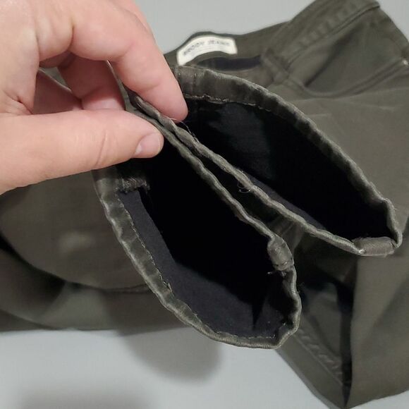 𝅺brody olive green 28" waist push up mid-high rise skinny jeans - Picture 7 of 7